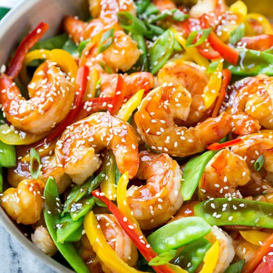 Teriyaki Shrimp Stir Fry