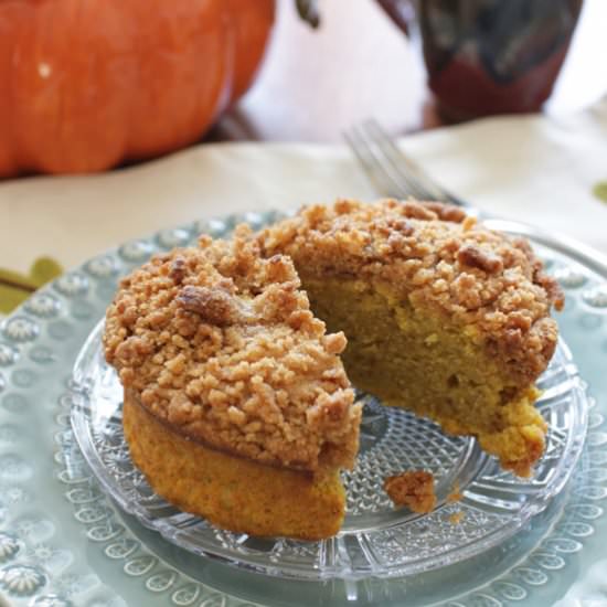 Pumpkin Coffee Cake For One