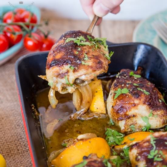 Honey Mustard Chicken Thighs