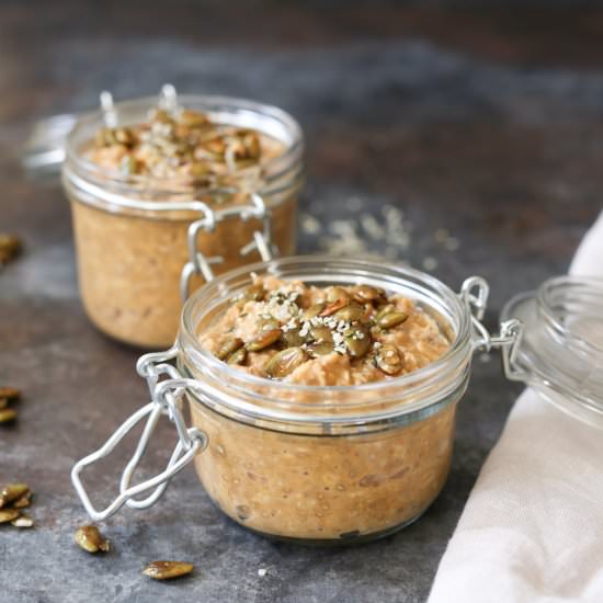 Pumpkin Spice Latte Overnight Oats