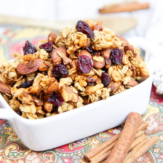 Cranberry Almond Crock Pot Granola