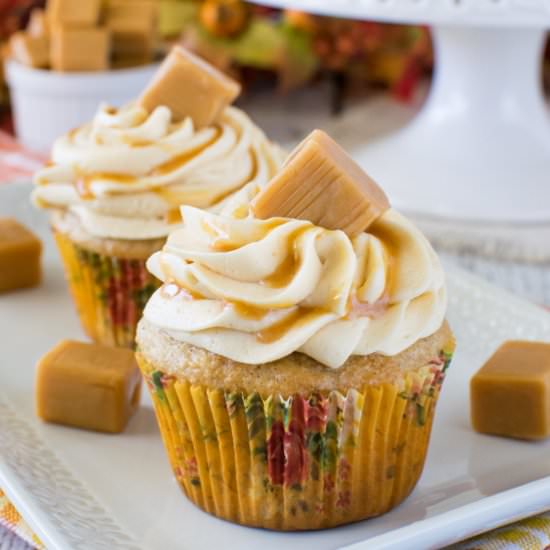 Banana Caramel Cupcakes