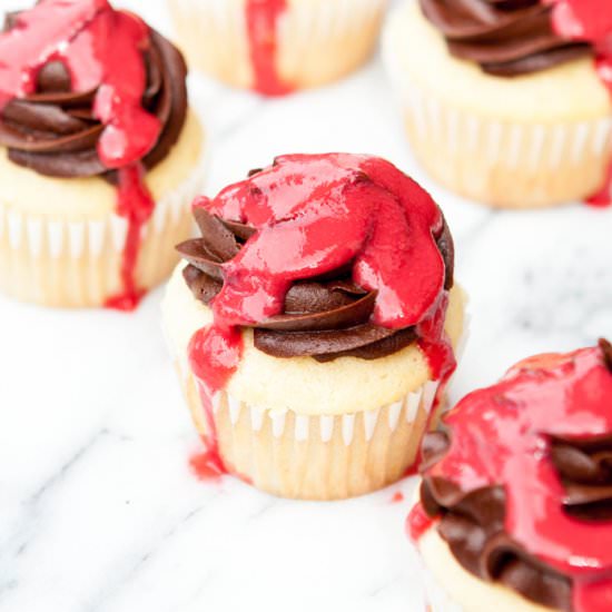 Chocolate Raspberry Cupcakes