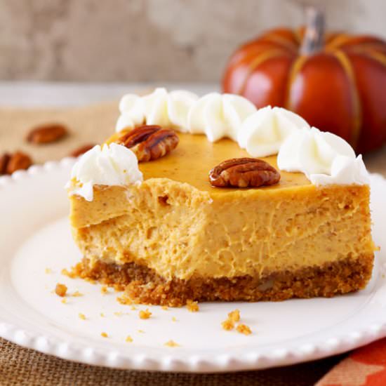 Pumpkin Pecan Cheesecake