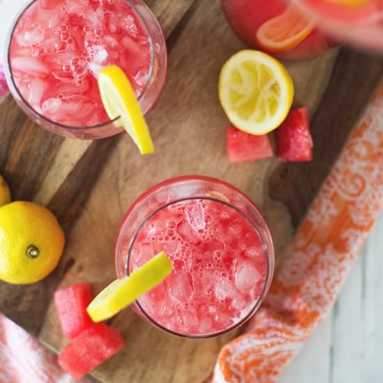 Sparkling Watermelon Lemonade
