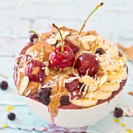 Almond Butter Acai Bowl