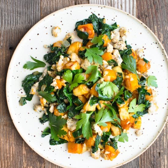 Butternut Squash and Sausage Hash