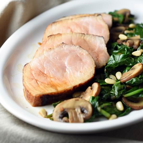 Seared Steakhouse Mushroom Pork