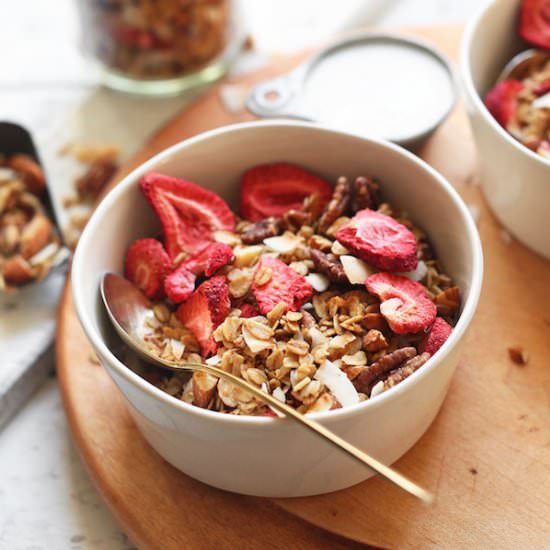 Strawberry Coconut Granola