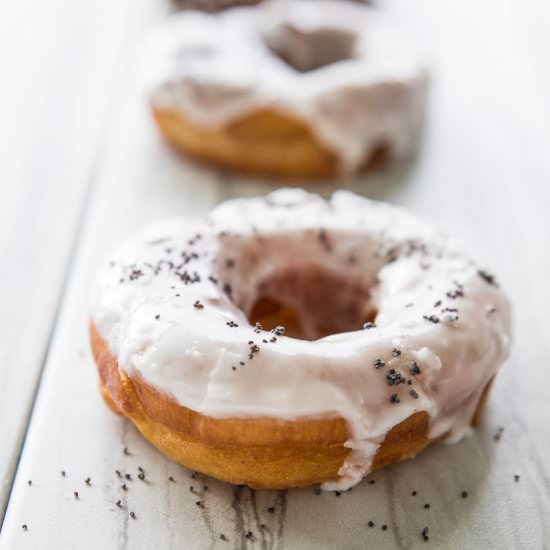 Lemon Poppy Buttermilk Donuts