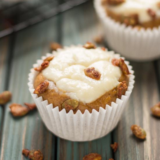 Pumpkin Spice Cream Cheese Muffins