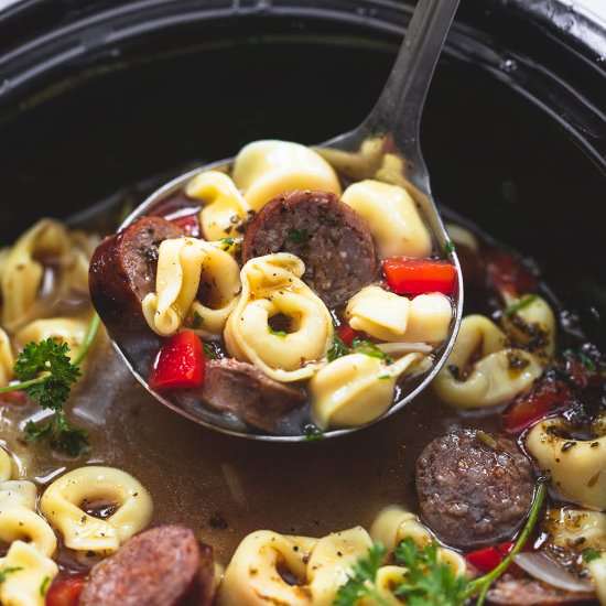 Italian Sausage Tortellini Soup