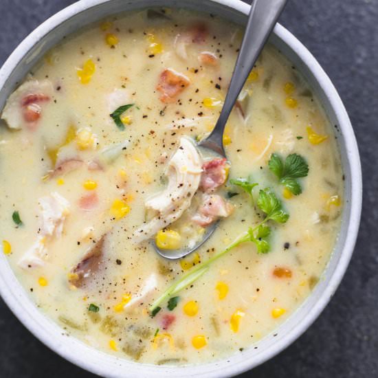 Slow Cooker Chicken Corn Chowder