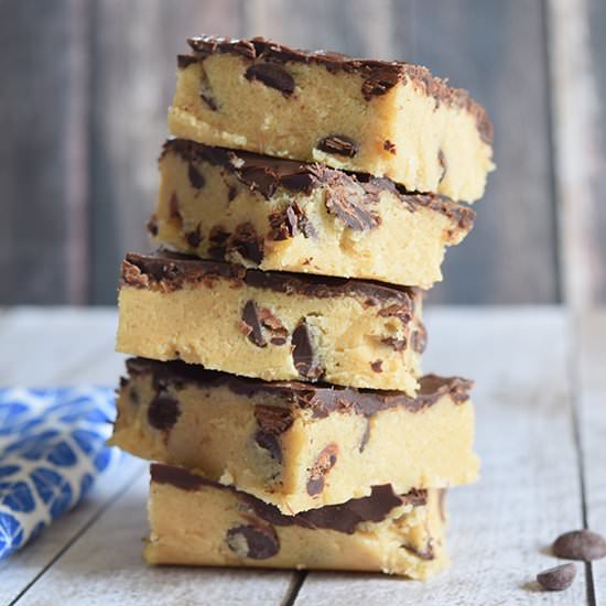 No Bake Cookie Dough Bars