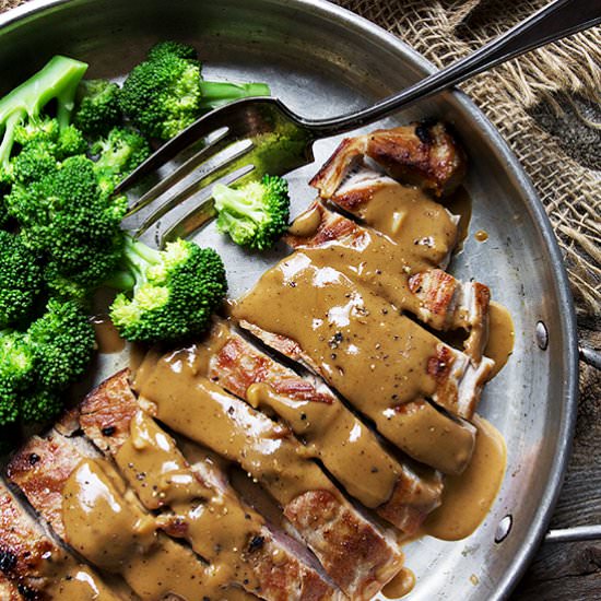 Pork with Indonesian Peanut Sauce