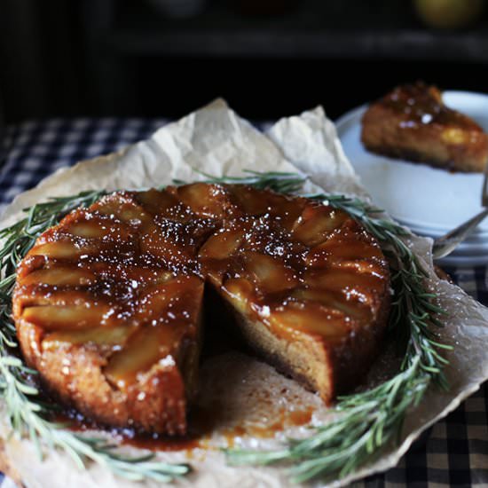 Brown Butter Apple Upside-Down Cake
