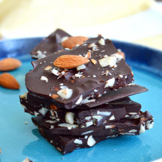 Thin Dark Chocolate Almond Snacking