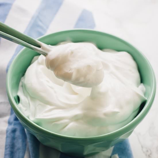 2-Ingredient Coconut Whipped Cream