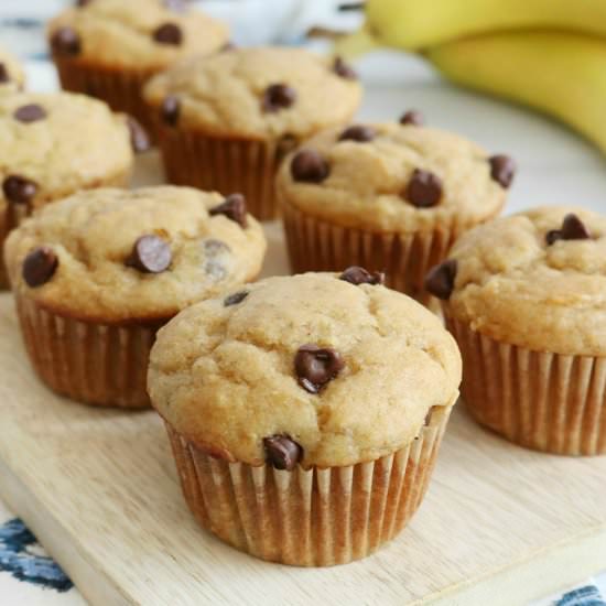 Peanut Butter & Banana Muffins