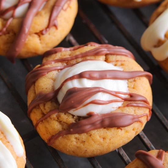 Pumpkin Cream Cheese Thumbprints