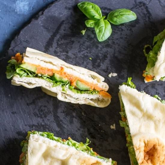 Spicy Chickpea Salad Sandwich