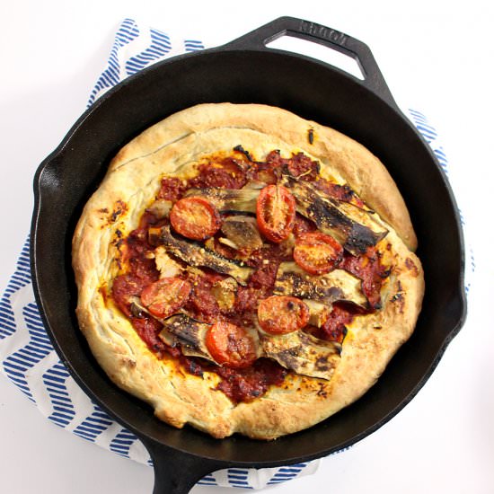 Roasted Garlic & Pork Pizza
