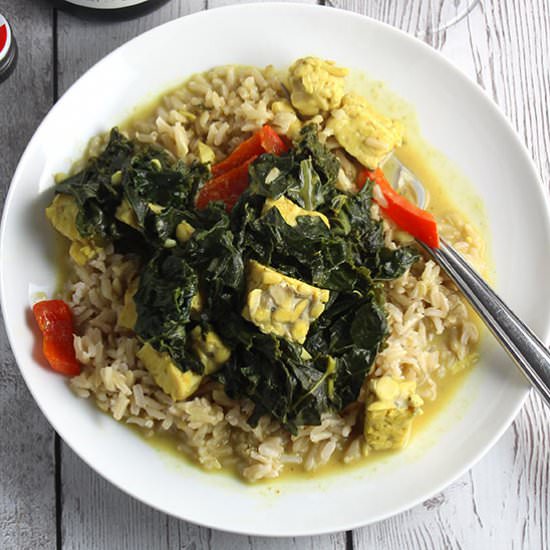 Kale and Tempeh Curry