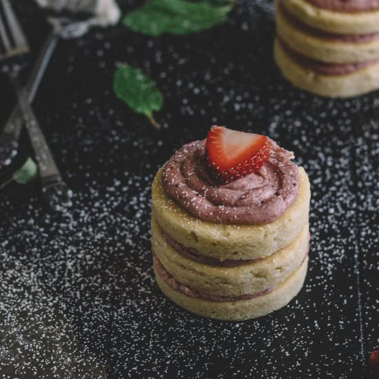 Mini Rose Water Cakes