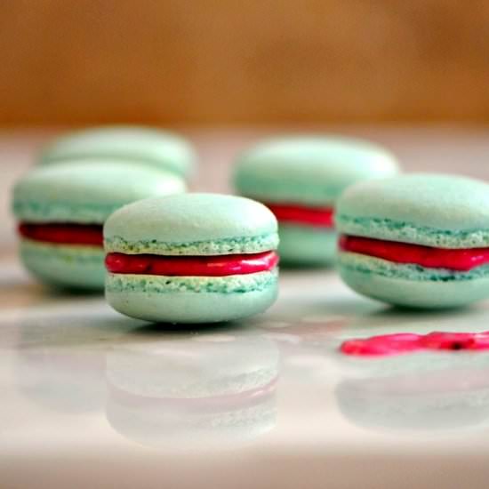 Blueberry Lemon Macarons