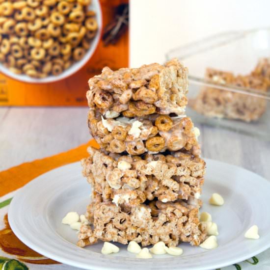 Pumpkin Cheerios Marshmallow Treats