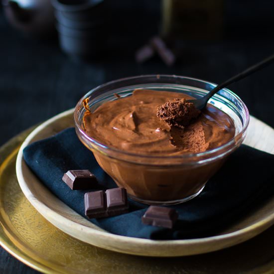 Vegan chocolate mousse