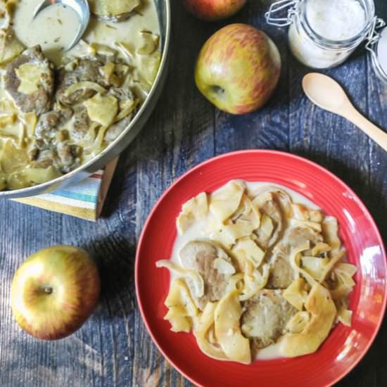 Creamy  Pork & Apple Skillet Dinner