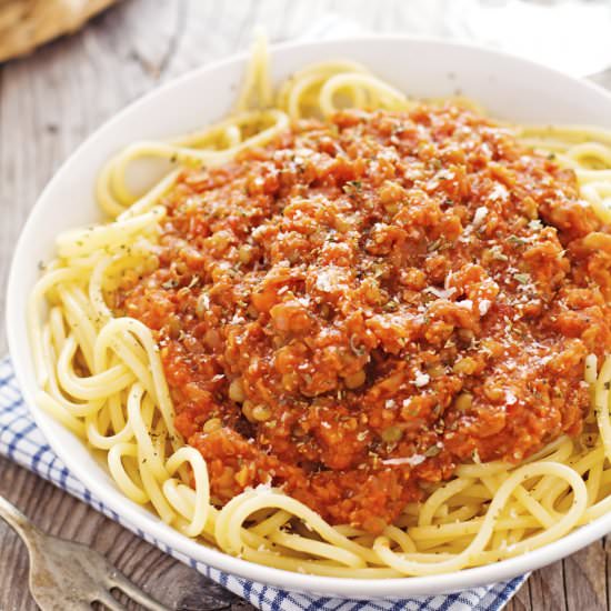 Lentil Bolognese