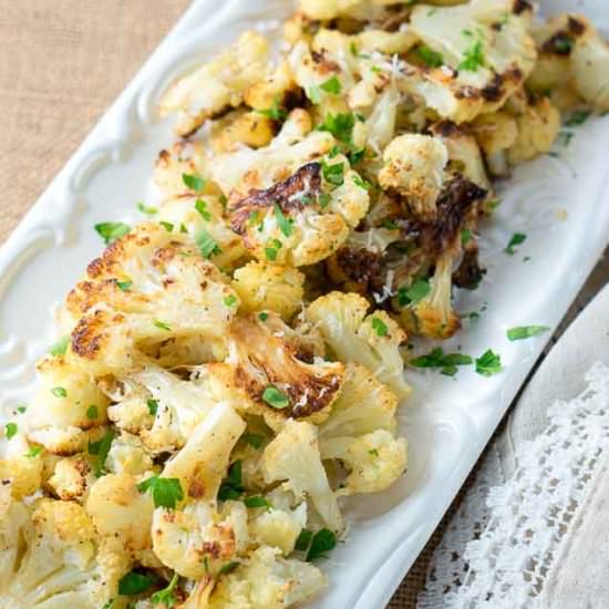 Roasted Garlic Cauliflower