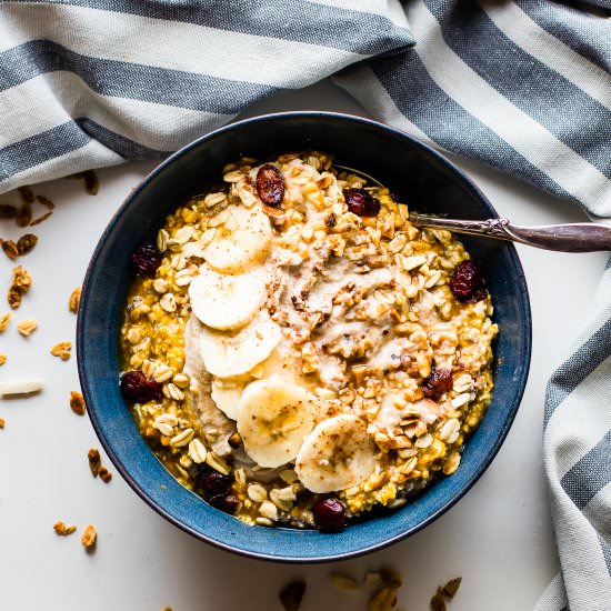 Cashew Cream Pumpkin Overnight Oats