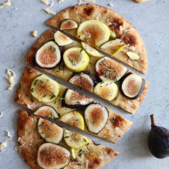 5 Ingredient Fig & Gouda Flatbreads