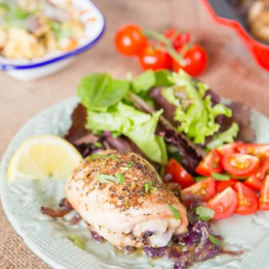 Lemon Garlic Chicken Thighs