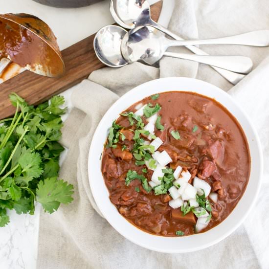 Mexican Chocolate Walnut Chili