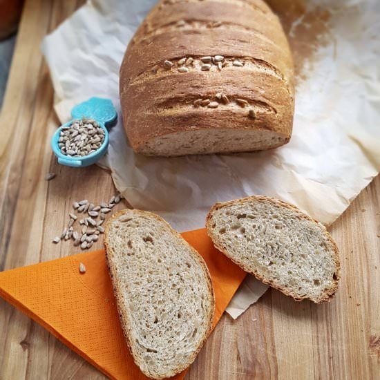 Whole Wheat Sunflower Seed Bread