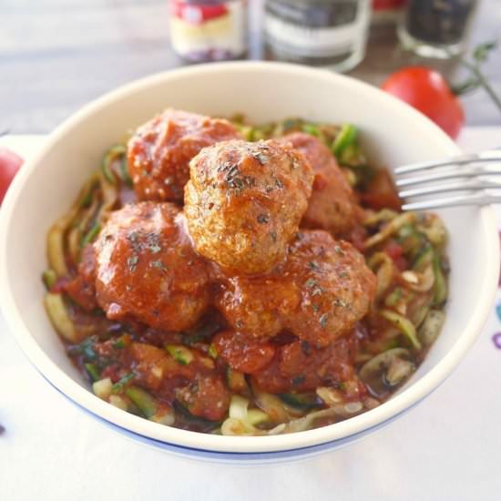 Paleo Italian Meatballs and Sauce