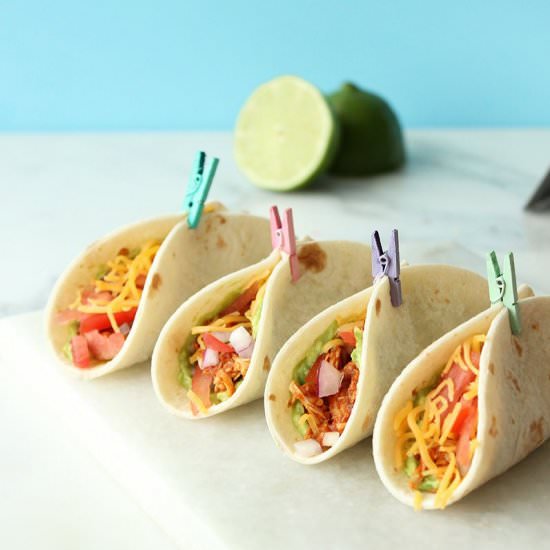 Shredded Chicken Crock-Pot Tacos
