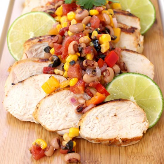 Cowboy Caviar Grilled Chicken