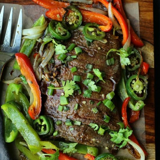 BEST Steak Fajitas