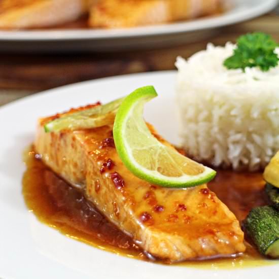 Grilled Salmon with Citrus Tamari
