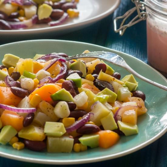 Red Kidney Bean Caribbean Salad
