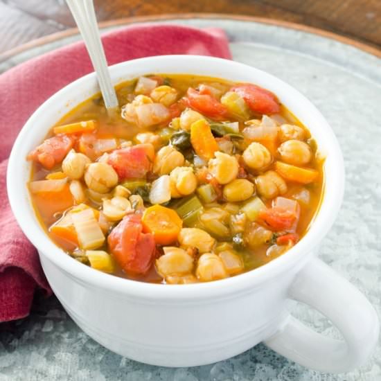 Vegan Italian Garbanzo Bean Soup