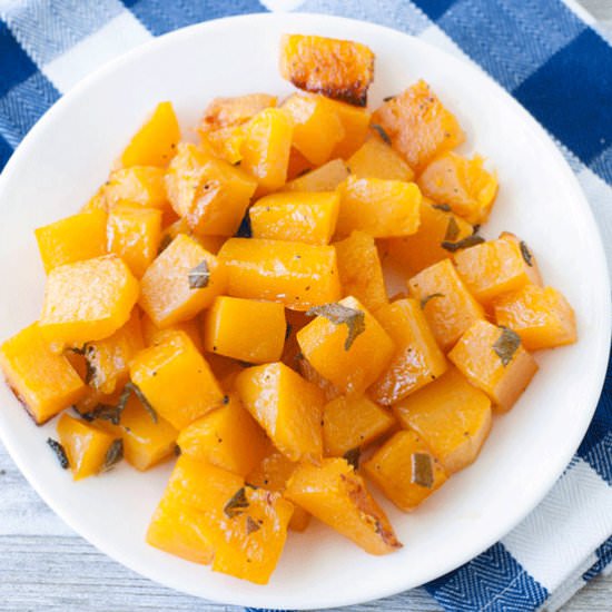 Maple Sage Roasted Butternut Squash