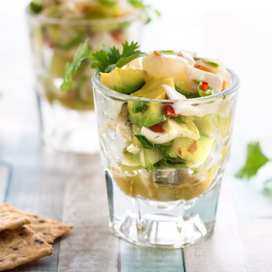 Island Breeze Lychee Ceviche- Vegan
