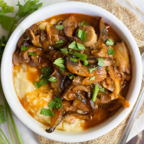 Wild Mushroom Ragu with Polenta