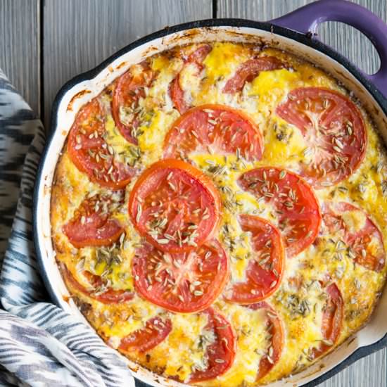 Sausage & Tomato Fritatta